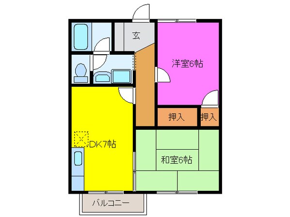 メゾンドふみの物件間取画像